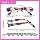 4 Pack Reading Glasses Women's HD Oval Spring Hinge Glasses 109-2